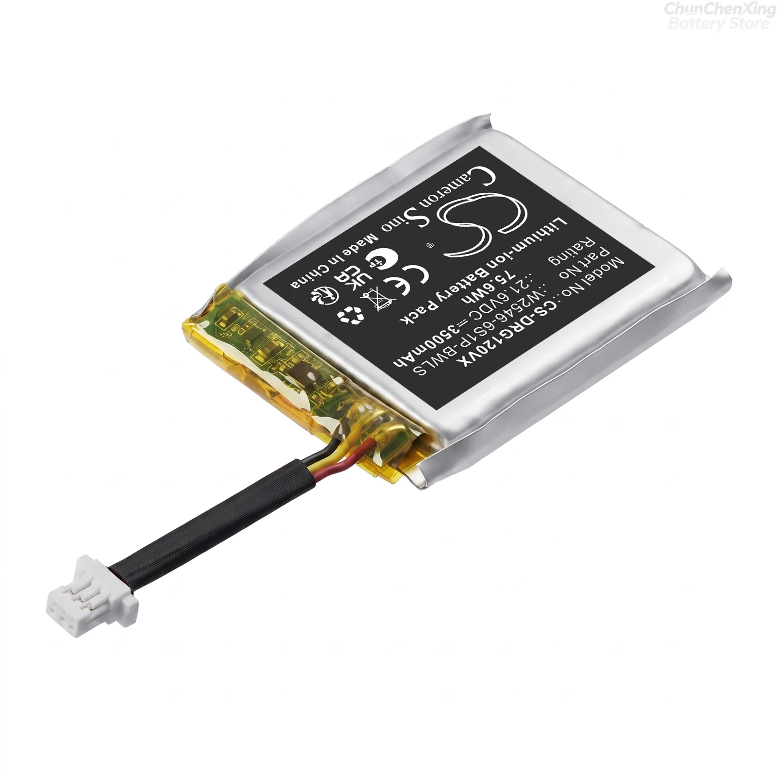 Cameron Sino 21.6V 3500mAh Replacement Battery for Dreame G12 Pro Wet & Dry G12 Dual W2546-6S1P-BWLS