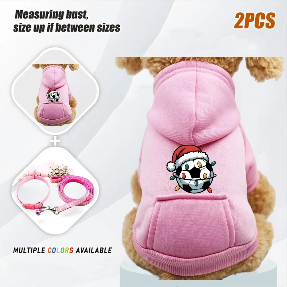 2 Stück Winter-Hundepullover Sweatshirt-Jacke Warme Modische Haustier-Mäntel Chihuahua-Bulldoggen-Kostüm Welpen-Herbstkleidung
