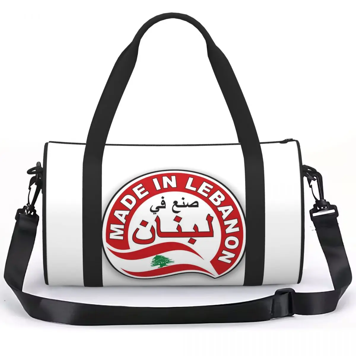 Lebanon Watercolor Lebanon Flag Lebanese Outfit Luggage Bag Multi-Functional Duffle Tote Bag Handbags Gym Bags Fitness