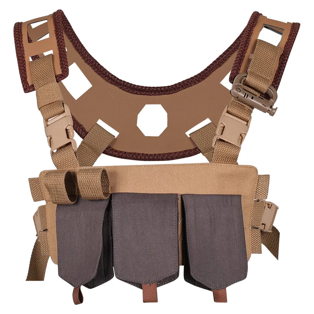 زورا بينيت تأثيري حزام حزام زي 2025 فيلم العالم الجوراسي ولادة جديدة تمويه Fantaisa حزام صدر هالوين البدلة اكسسوارات #3