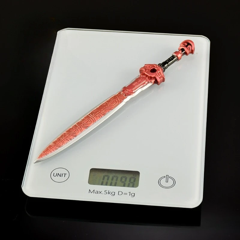 20cm/7.87in The Legend of Qin Anime Peripheral Weapon Models Ganjiang Sword Crafts Toys Ornaments Collection Desktop Display Boy