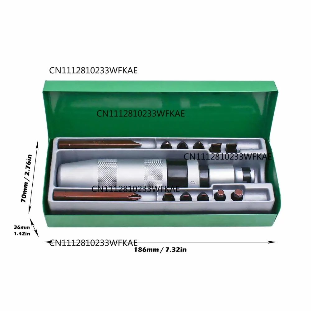 13 PCS Impact Screwdriver Hand Manual Reversible Impact Driver Set Durable Remove Disengage Rusted Fasteners Or Frozen Bolts