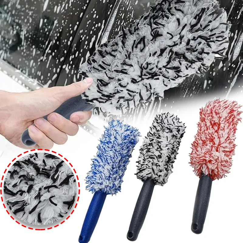 

Car Detailing Cleaning Brush Non-slip Handle Convenient To Clean The Wheels Removable Wet And Dry Car Accessories