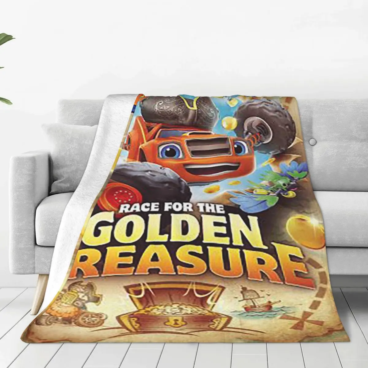 Blaze And The Monster Machines Blankets Soft Warm Flannel Throw Blanket Bedspread for Bed Living room Picnic Travel Home Couch