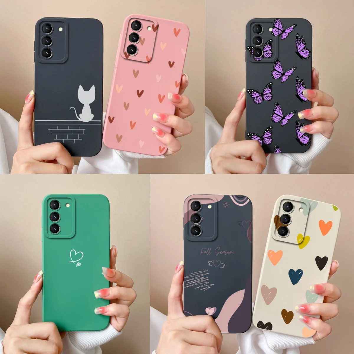 For Samsung S21 FE Plus Ultra Case Fashion Soft Liquid Silicone Camera Protection Back Cover For Galaxy S21+ S21FE S 21 Fundas