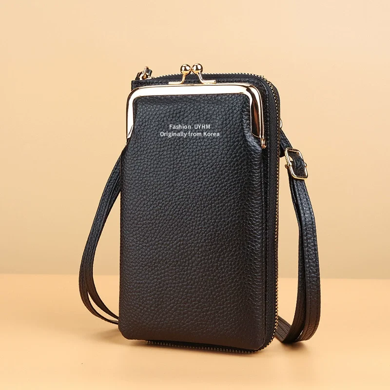 Fashion Small Crossbody Phone Pouch Bags Women Mini Leather Wallet Shoulder Messenger Bag Ladies Phone Bag Coin Purse Handbag image 2