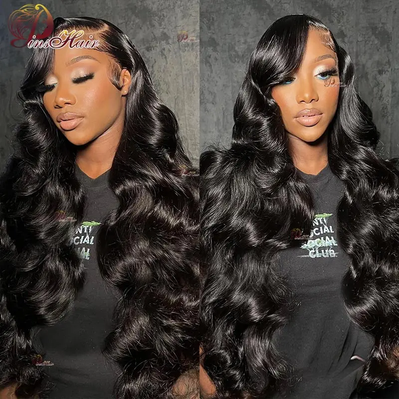 13X6 Kant Front Human Hair Pruiken Body Wave Pre Geplukt 13X4 Transparante Lace Frontale Pruik Voor Vrouwen Remy Mensenhaar 180% 34Inch