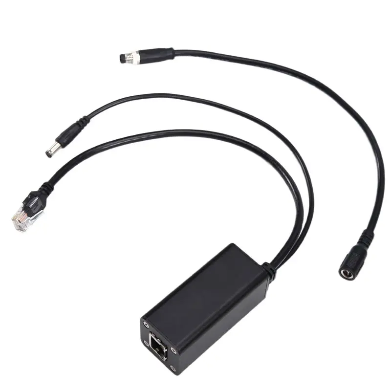 

A92Z IEEE 802.3Af 25W 2.5G POE-сплиттер-адаптер 48В на 12В для систем видеонаблюдения, камеры, Ethernet-питания, разветвитель 12В