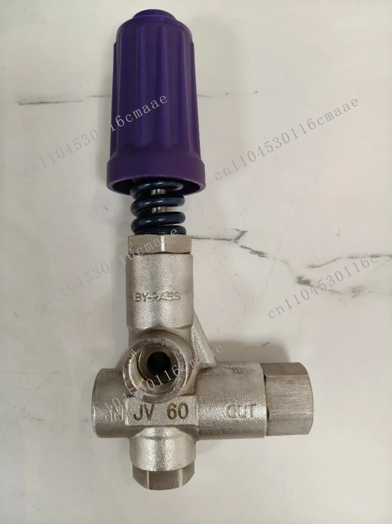 Cleaning Industrial Brass High Pressure Cleaner Parts 600 bar 8700 psi Bypass Regulator Unloading Pressure Valve 220 VN