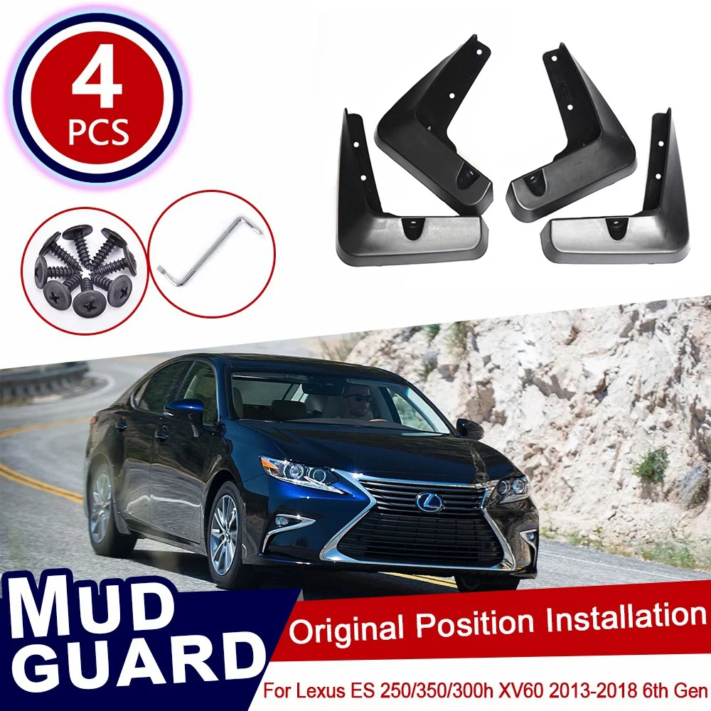 

for Lexus ES XV60 2013~2018 ES250 ES300 ES300h ES200 Car Mud Flaps Front Rear Mudguard Splash Guards Accessories 2014 2015 2016