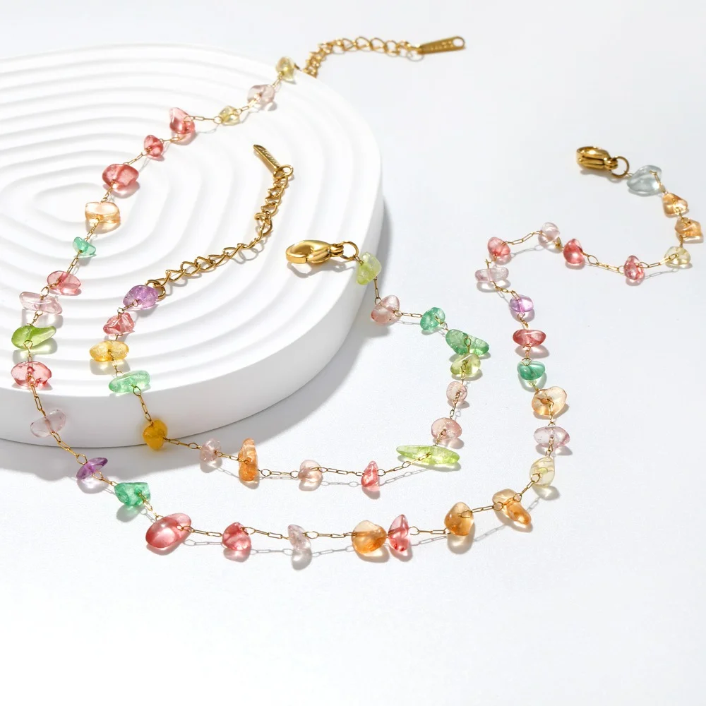 Juego de Collares y Pulseras d - Pearl Trim Chain reseña y precio