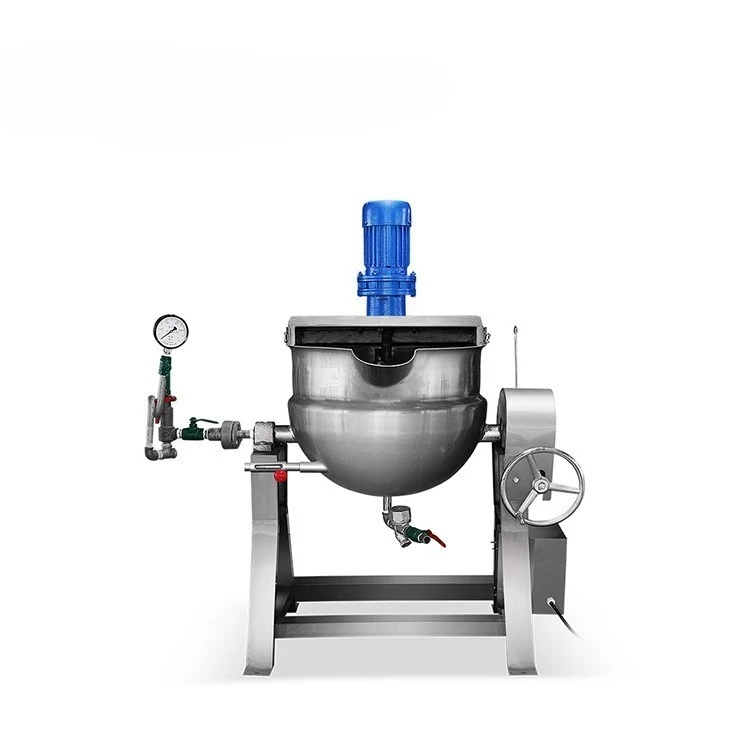 

Fully automatic, sandwich pot, soup and porridge with stirring, function, tiltable type