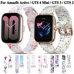20mm Women Strap For Amazfit GTS 4 3 2 GTR Mini Active Smart Watch Band For Amazfit Bip U S 3 Pro Silicone Bracelet
