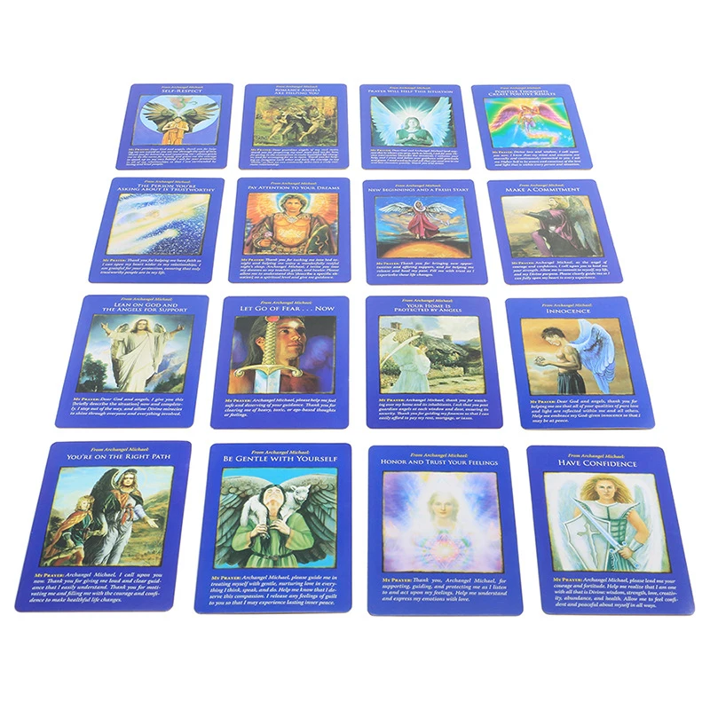 Archangel Michael Oracle Cards Deck Tarot Cards Durable Party Game Coated Card Paper Playing Card Board Games Entertainment