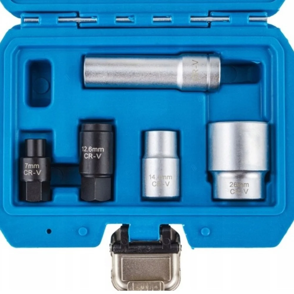 5-Piece Fuel Pump Sleeve Tools for Bosch VE and VP37 Diesel Engines Featuring Triangle Head Design and Dual Square Drive Options