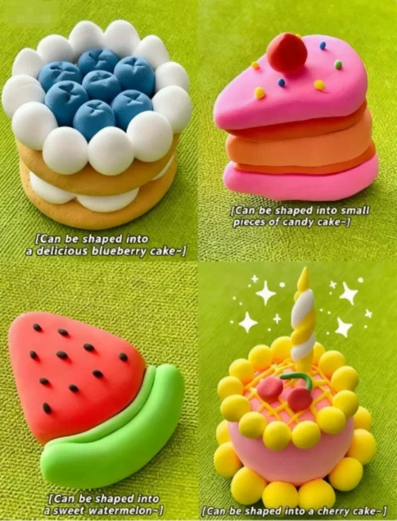 Farbiger Ton, Kindermodellierung, Basteln, Kinder, lufttrockener Ton mit Handwerkzeugen, stimulieren Kinder, frühes Lernen, Aktivitäten, interaktiv