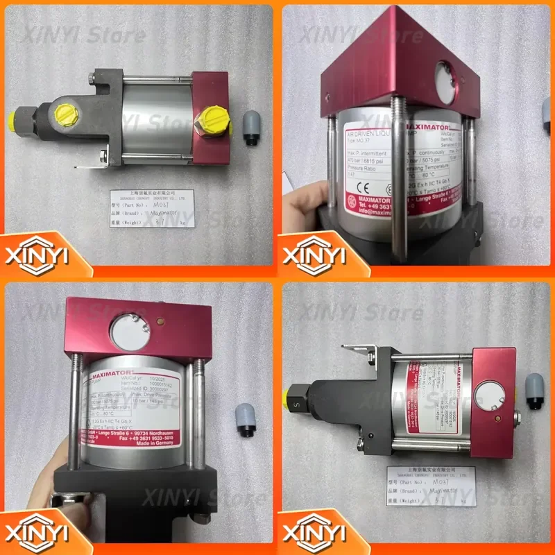 for Maximator MO37 Small Volume High Pressure Piston Pump German Made Miniature Air Driven Liquid Pump Oil Pressure Test Pump