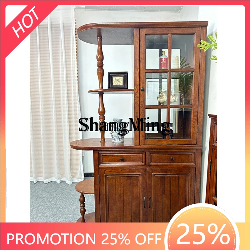 CL  entry living room entrance partition cabinet hall cabinet integrated door double-sided screen wine cabinet
