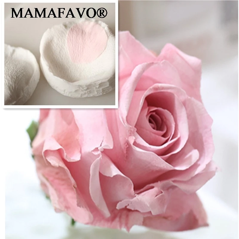 Rose Petals Veiner Sugar Tool Meridians Flower Silicone Cake Mold Simulation Gum Paste Mould K100