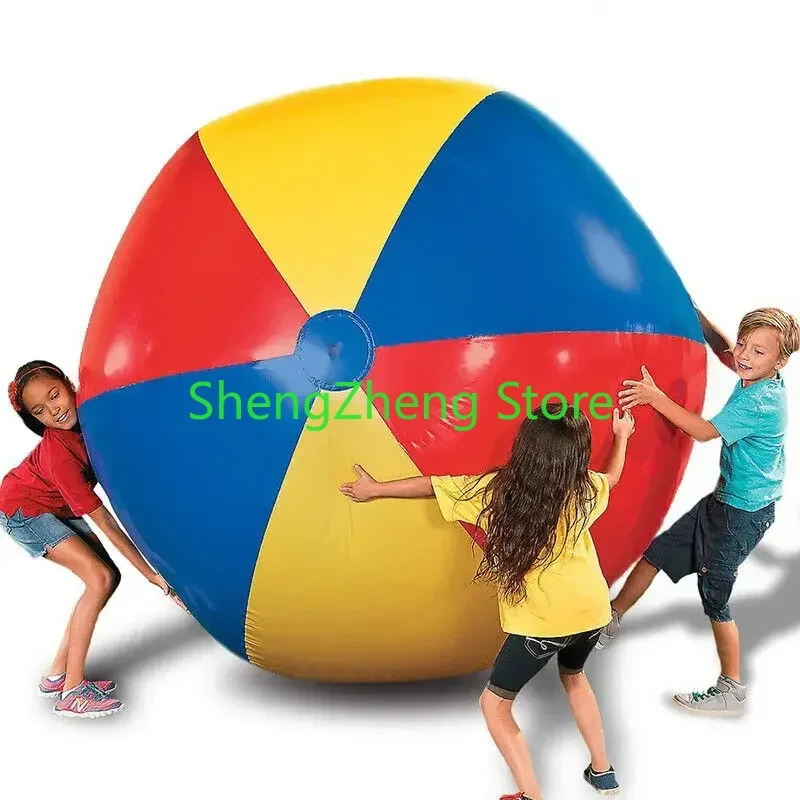 Giant Beach PVC Inflatable Kids Soccer Ball Bench Ball Adults Gaming Playing Toy 1/1.5/2M