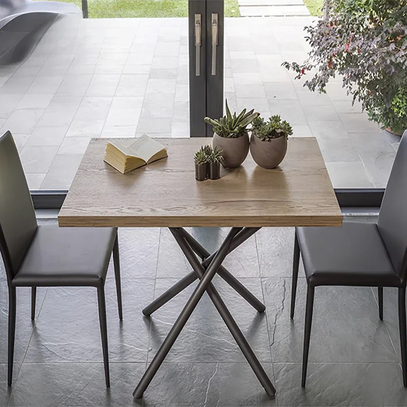 Folding lifting dining table, coffee table, dual-purpose small apartment, household multi-functional square dining table
