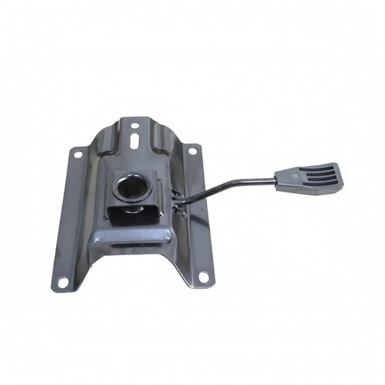 Steel Chair Base Plate with Swivel and Height Adjustment Handle Replacement Part for Office Workstation Seating System