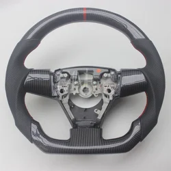 Replacement Real Carbon Fiber Steering Wheel with Leather for Toyota Corolla 2006-2013