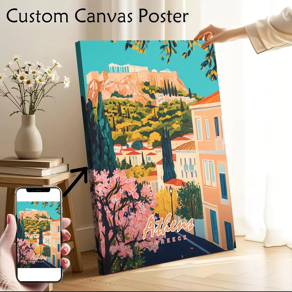 Athens Personalized Painting Photos for the Bedroom Decoration Decorative Paintings Art Wall Decor Living Room Pictures Canvas