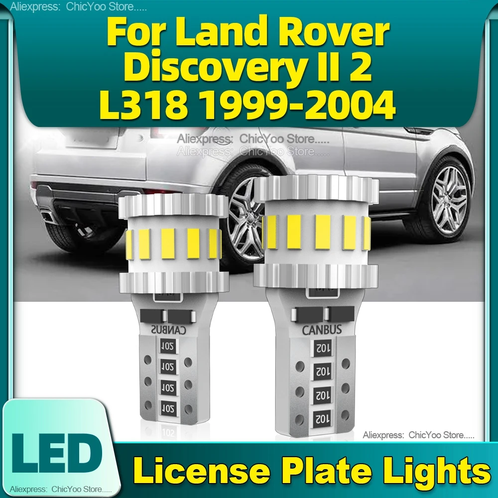 

T10 W5W LED Lamp Canbus Car License Plate Light 6000K 12V For Land Rover Discovery II 2 L318 1999 2000 2001 2002 2003 2004