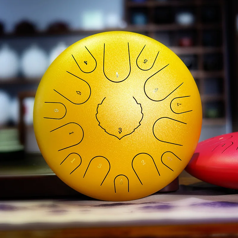 6-15 Inch Steel Tongue Drum Handpan 8/11/13 Tone Percussion Instrument for Beginners