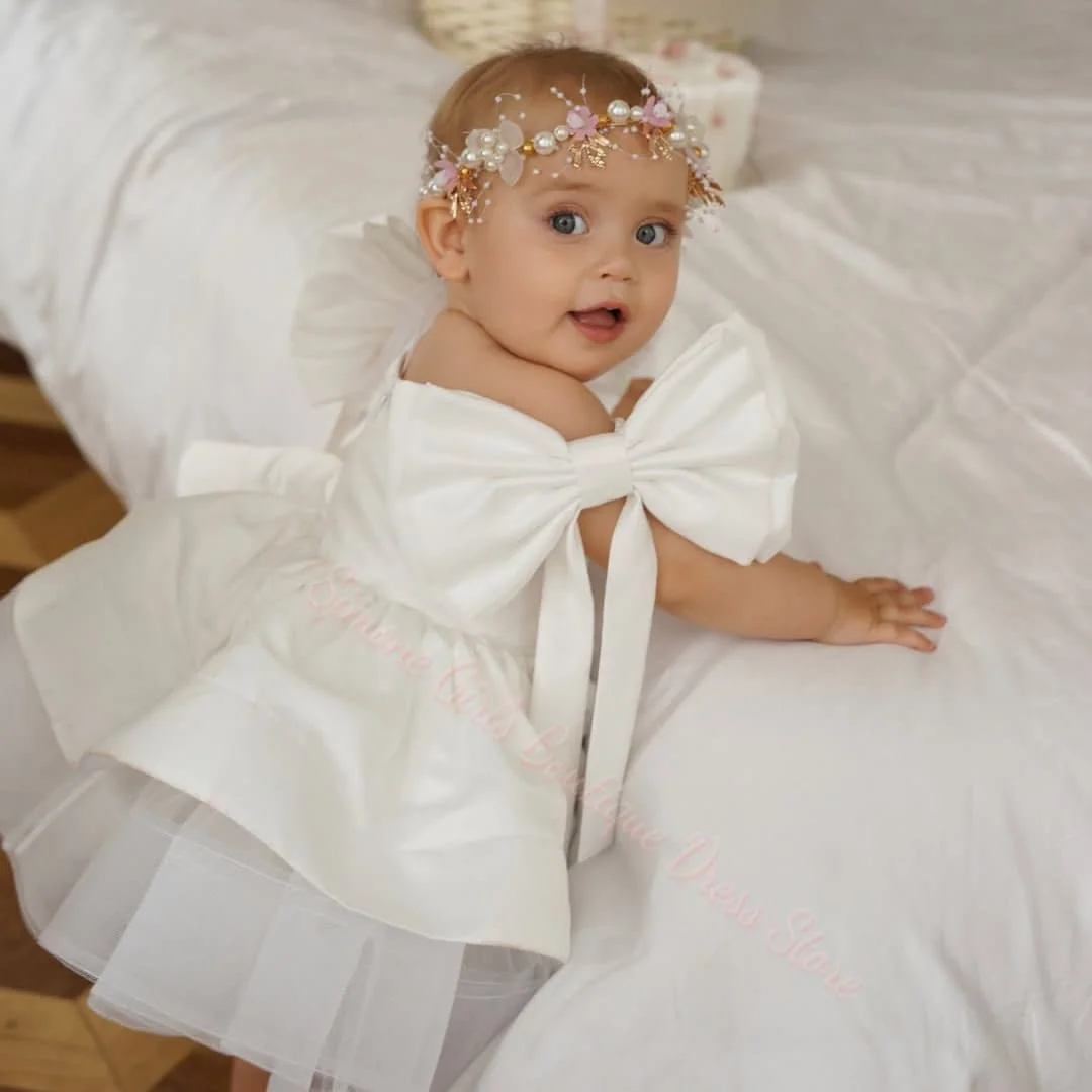 Luxury Floral Lovely Flower Girl Dress Fluffy Grand Event Dress Baby Girl Birthday Party Princess Formal Occasion Dresses Custom