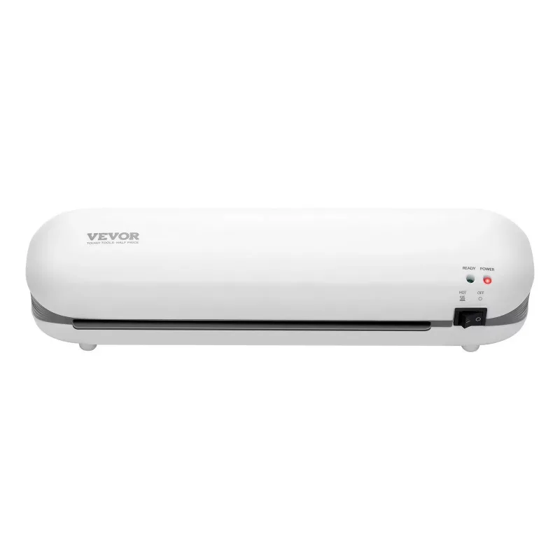 Home Office School Portable Hot Laminator Max A4 Paper Size Fast 3-4 Minutes Warm 3-5 mil Thickness White + Grey