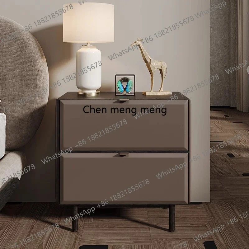 

Organizer Replica Bedside Table Drawers Unique Trendy Librero Nightstand Nordic Storage Luxury Mesitas De Noche Home Furniture