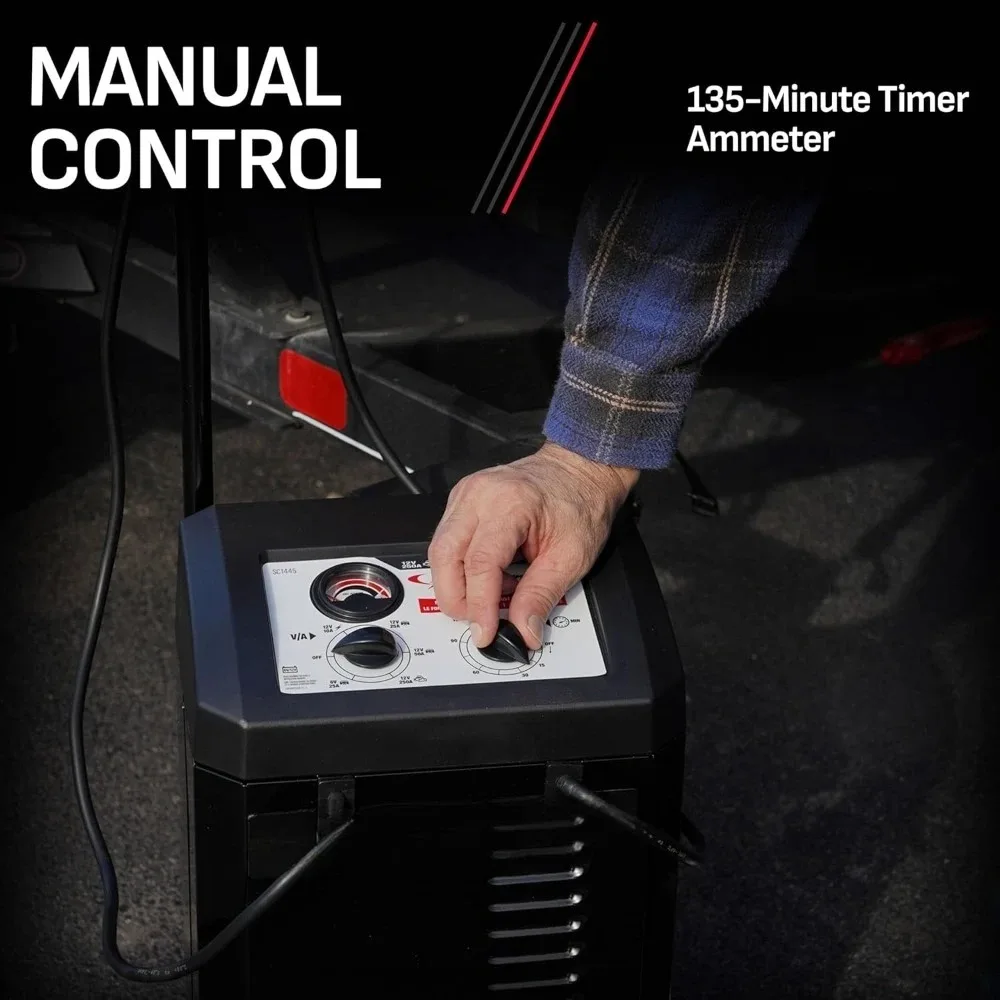 شاحن بطارية يدوي بعجلات 10 أمبير مع محرك 200 أمبير تشغيل 40 أمبير دفعة للسيارات البحرية 6 فولت 12 فولت