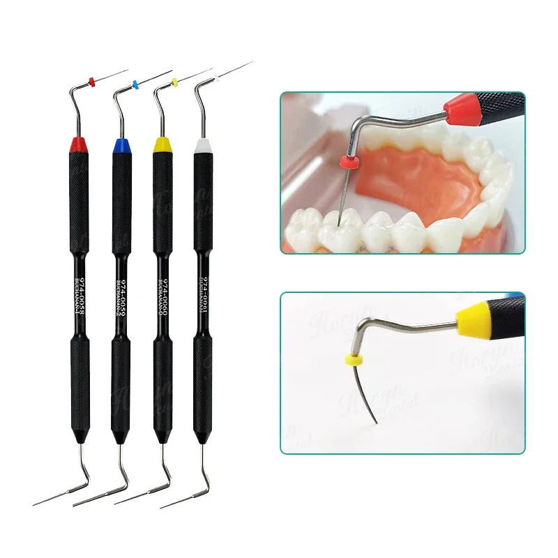 4 Sizes Dental Endo Hand Plugger Endodontics Tools NITI/Stainless Steel Tip Dentist Tools Dental Lab Tool Dentistry Instruments