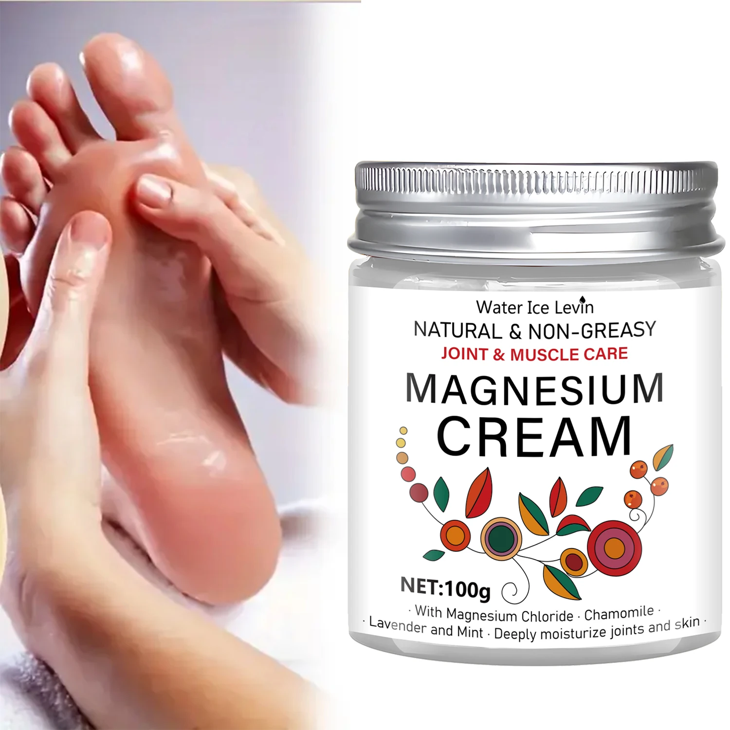 Magnesium Joint & Muscle Care Cream: Natural, Non-Greasy, No