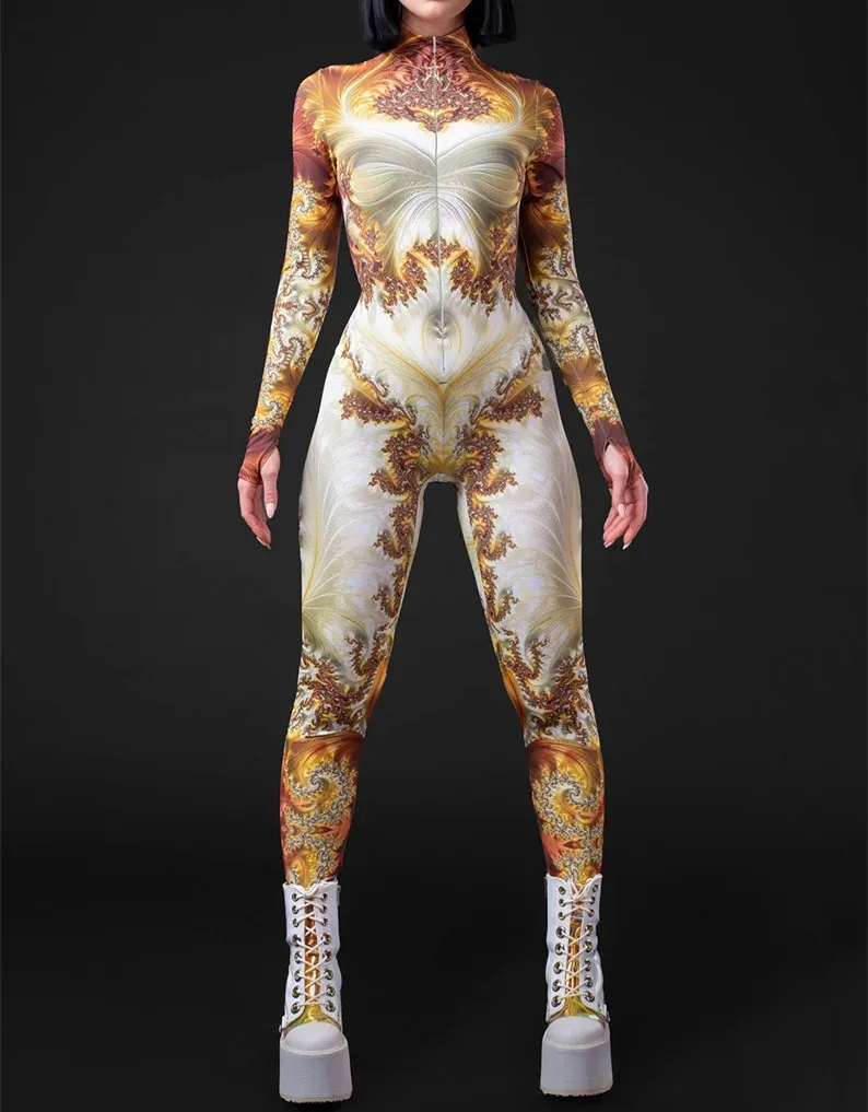 Unisex Steampunk 3D-Digitaldruck Halloween-Party Rollenspiel-Jumpsuit Damen Herren Cosplay-Kostüm Karneval Feiertags-Bodysuit – Detail 26