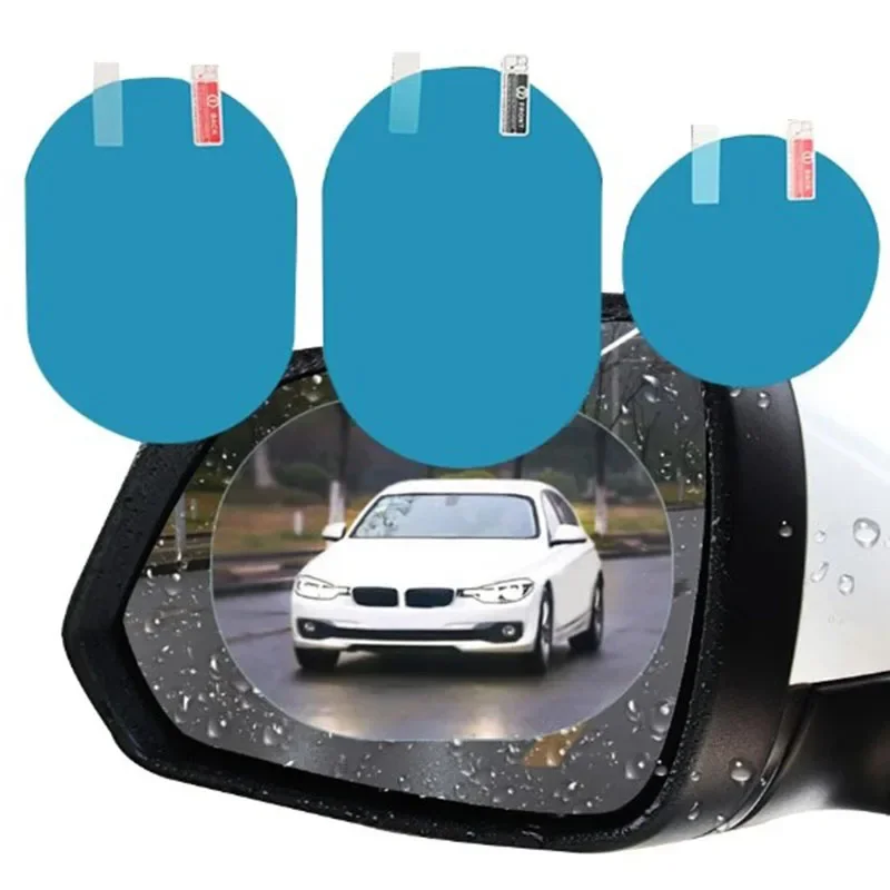 

Car Rearview Mirror Film Side Window Rainproof Clear Film 2Pcs Anti Fog Window Mirror Protective Sticker Car Accessories