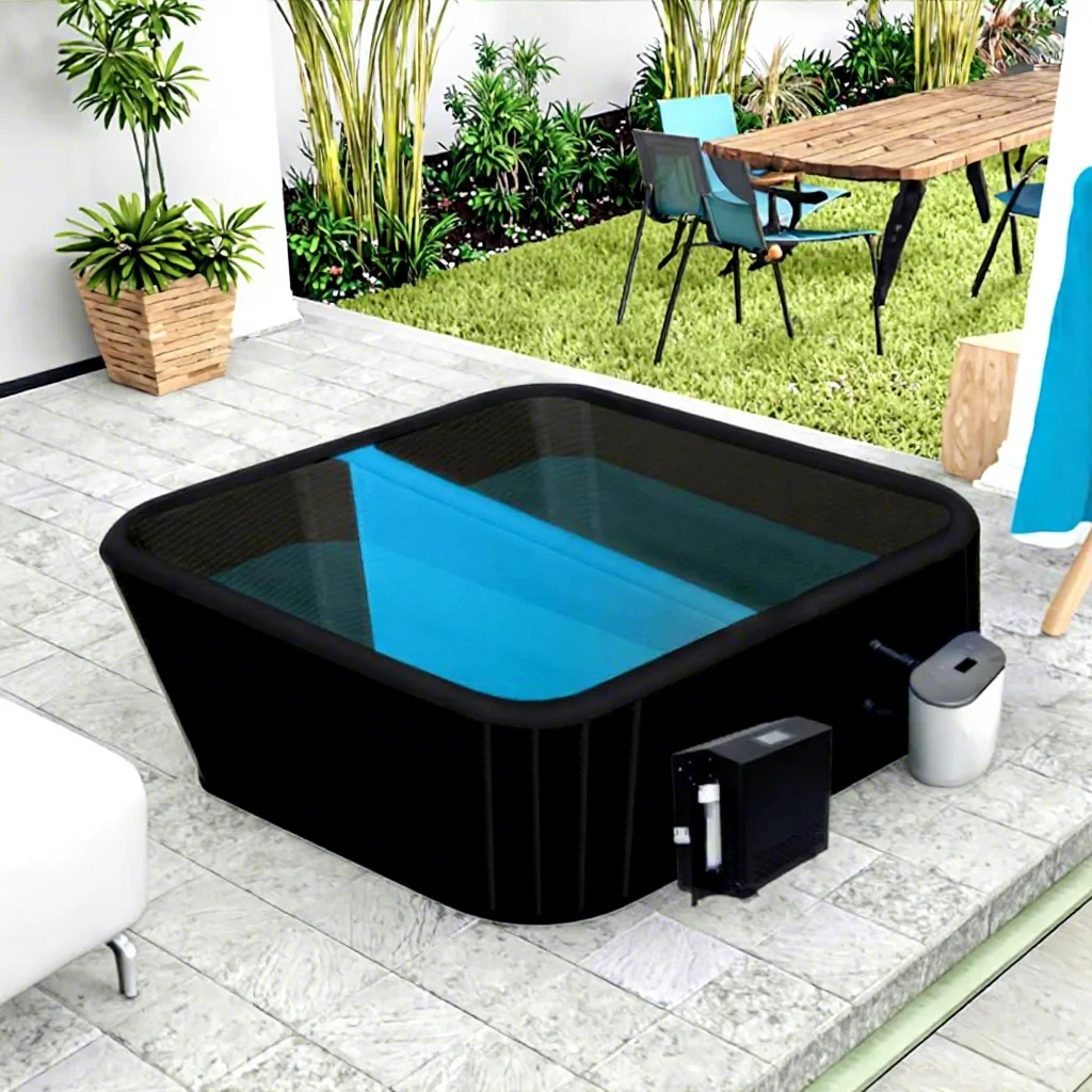 New‑Design Inflatable DWF Cold Plunge & Hot Tub Combo Pod for Outdoor Backyard Leisure Use