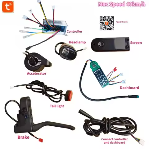 8PCS 350W 36V 17A MAX FOSTON X-Play DIGMA Scooter Controller Bluetooth Hoverboard for 10 Inch Original Tuya APP Max Speed 40Km/h