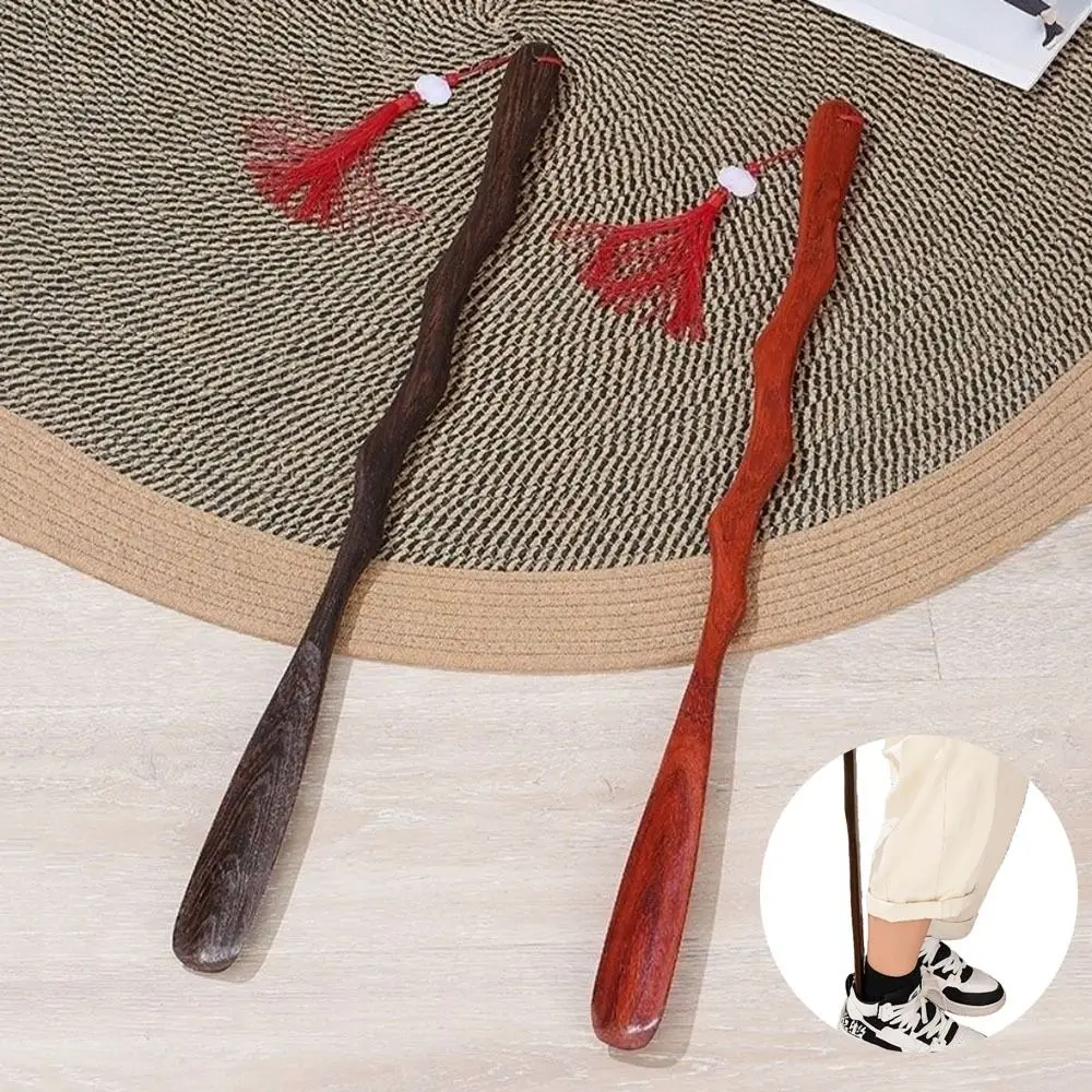 

Aid Pull Tool 70cm Wooden Shoe Horn Long Handle Useful Extra Long Shoehorn Comfortable Professional Shoe Spoon Household
