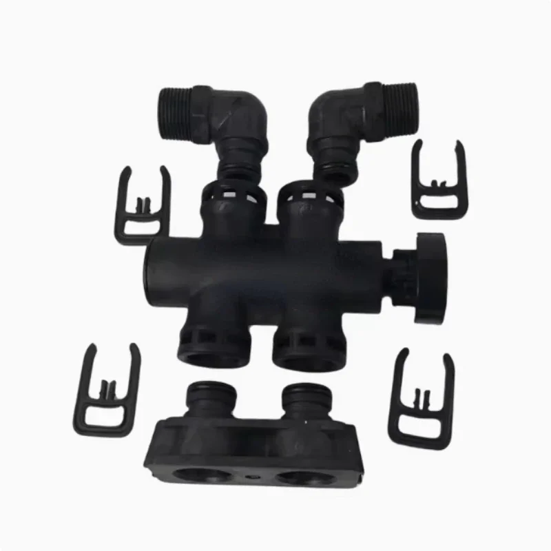 Threaded Plastic Bypass Valve 1 inch 5600 5000 for Water Filter and Water Softener Control Valve Mixing Valve Fitting Black