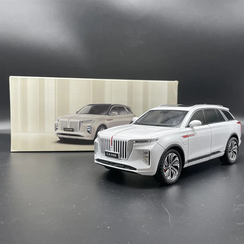 1: 24 Hongqi E-HS9 Simulated Alloy Car Model for Children and Boys Toy Car Model Collection Gift Fine Edition