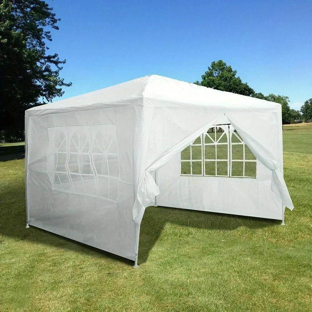 10'x10' Party Tent Outdoor Heavy Duty Gazebo Wedding Canopy + 4 Removable Walls