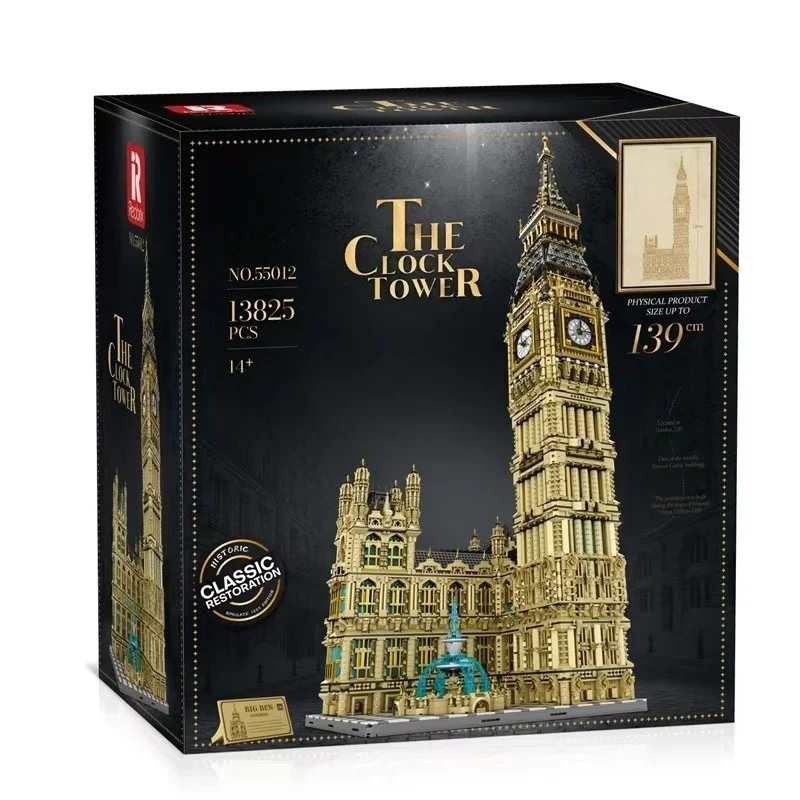 55012 MOC Notre Dame de Paris British Big Ben Bell Tower DIY Assembly Model Building Block Set