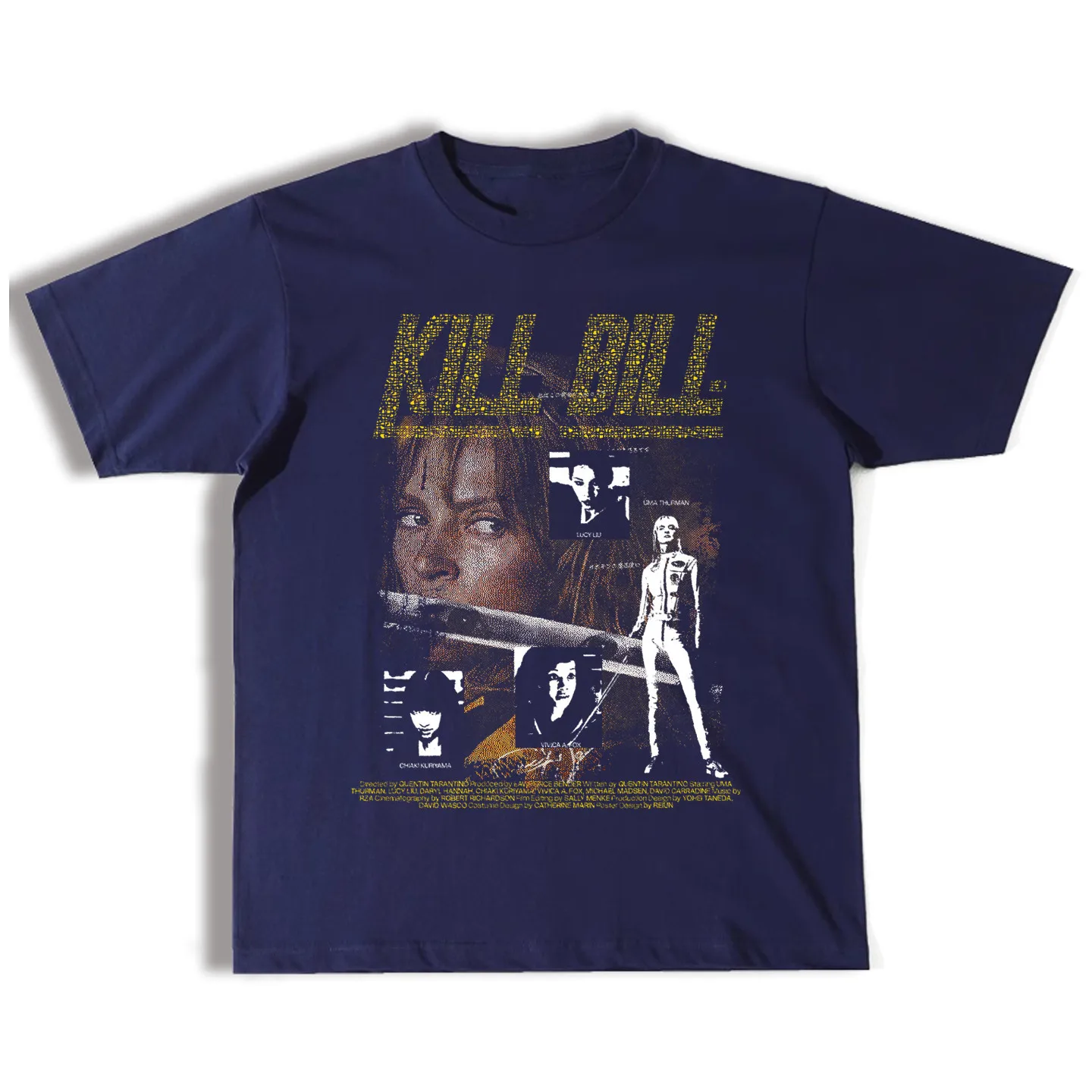 Film-related Printed Men's and Women's Retro Short-sleeved Hip-hop T-shirt with Round Neckline Cotton American-style Summer