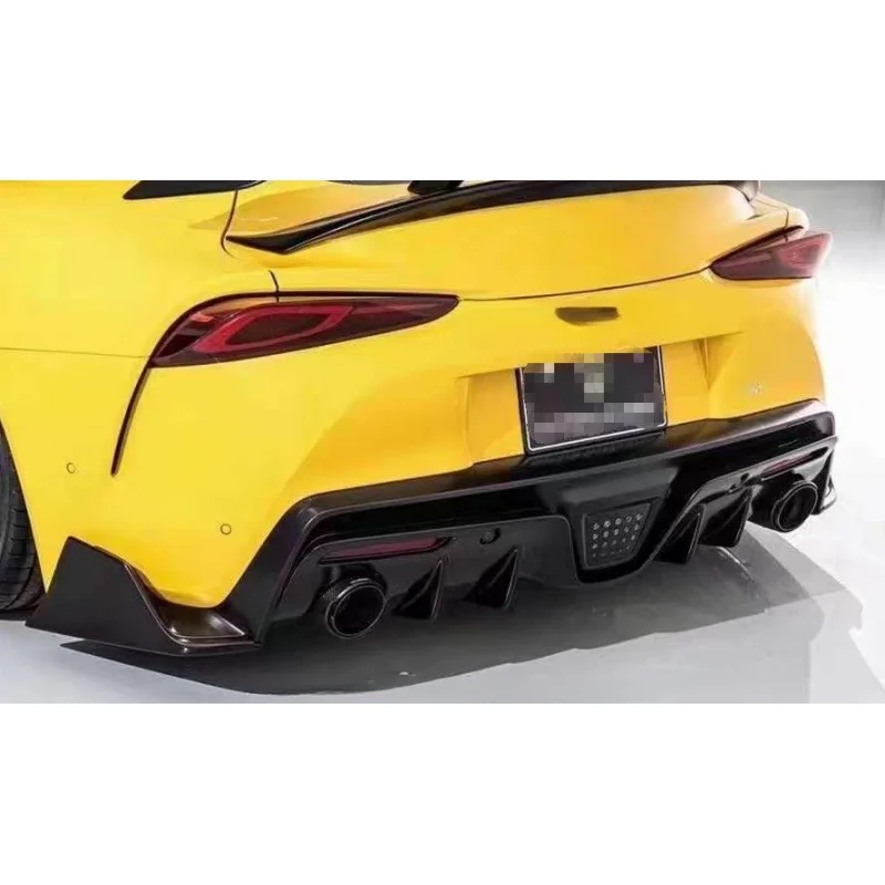 For Toyota A90 Supra 2019-2023 Premium V Style Carbon Fiber A90 Rear Diffuser