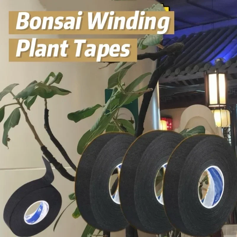 Black Velvet Plant Tape Moisturizing for Potted Plants Hand Tearable Strong Material Perfect for Bonsai Styling Gardening Tools
