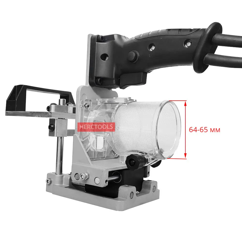 Woodworking Mortising Jig  For Compact Wood Router 2 in 1 Slotting Bracket Invisible Fasteners Punch Bracket Wardrobe Cupboard