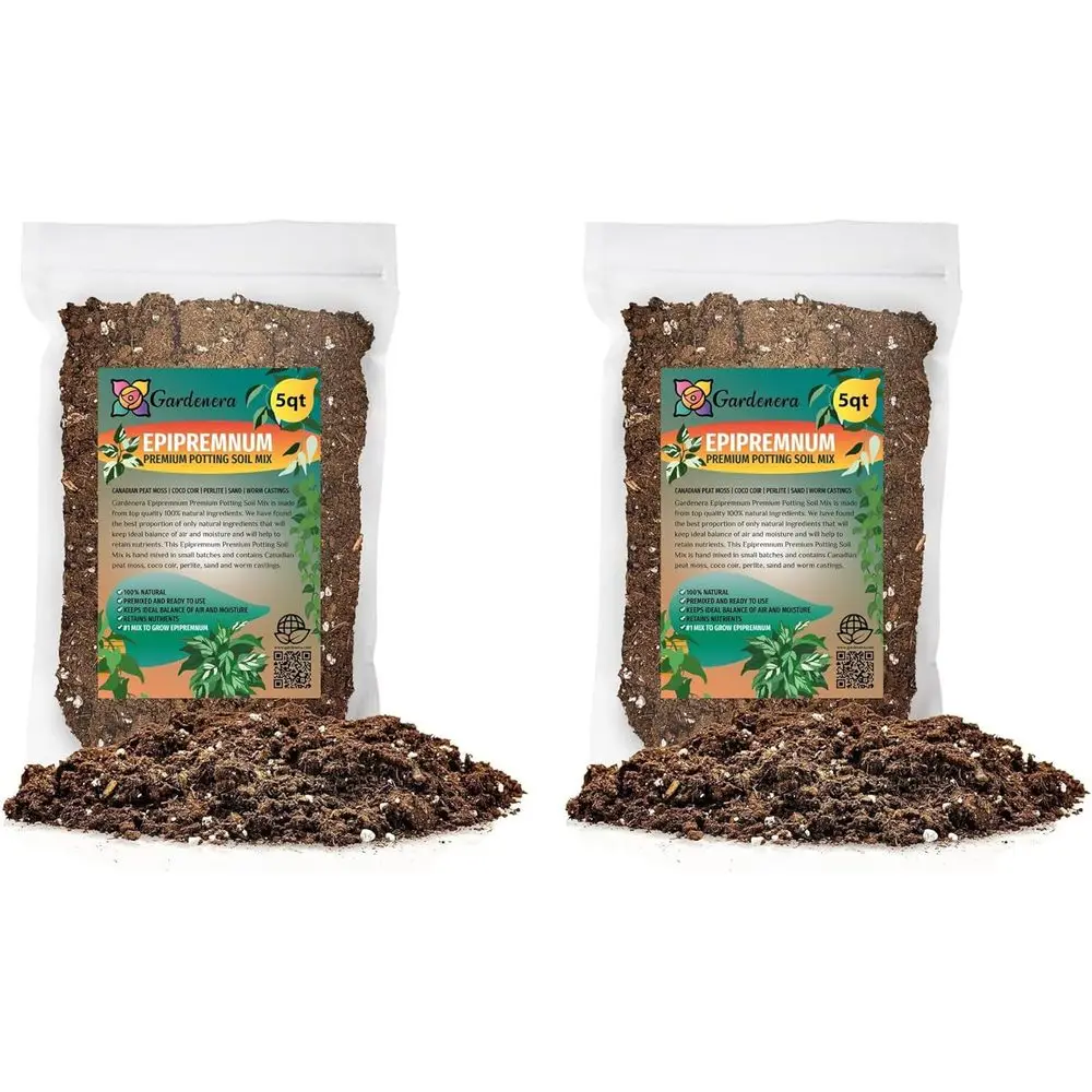 

Натуральный грунт для цветущих растений эпипремнума - улучшает здоровье корней и яркость листьев - 10 кварт